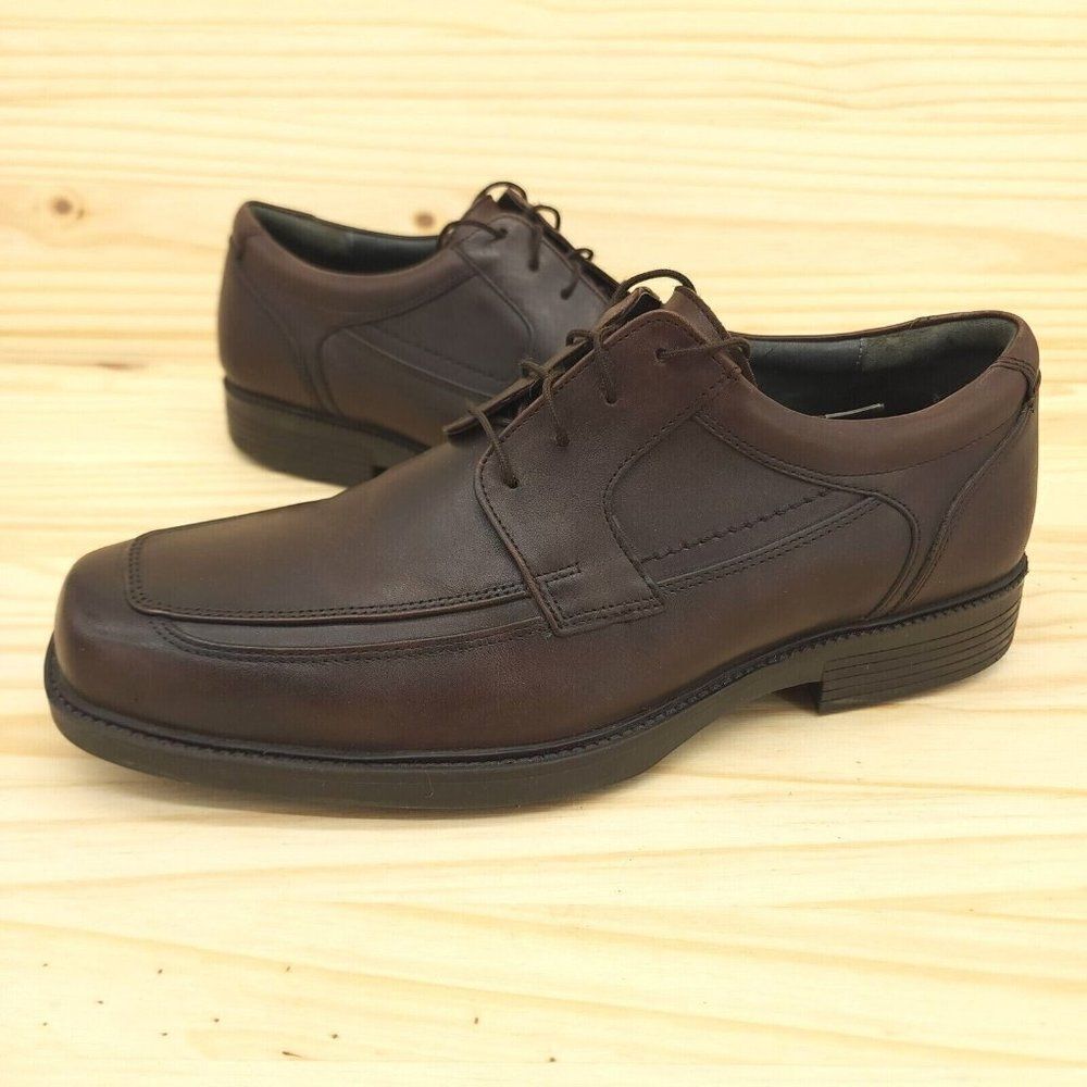 Johnston Murphy Men's Derby Oxfords Sz 10 M Brown Leather Work Dress Shoes